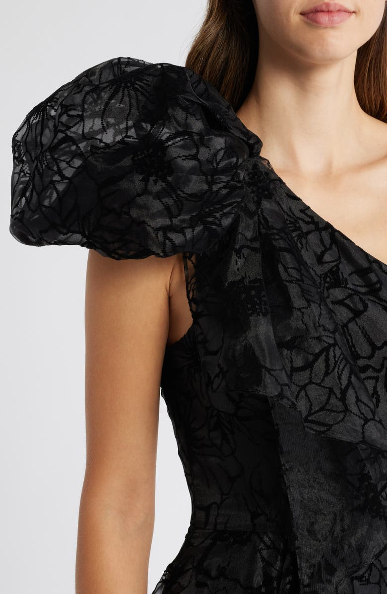 Black Halo Mirabella One Shoulder Ballgown, Alternate, color, 