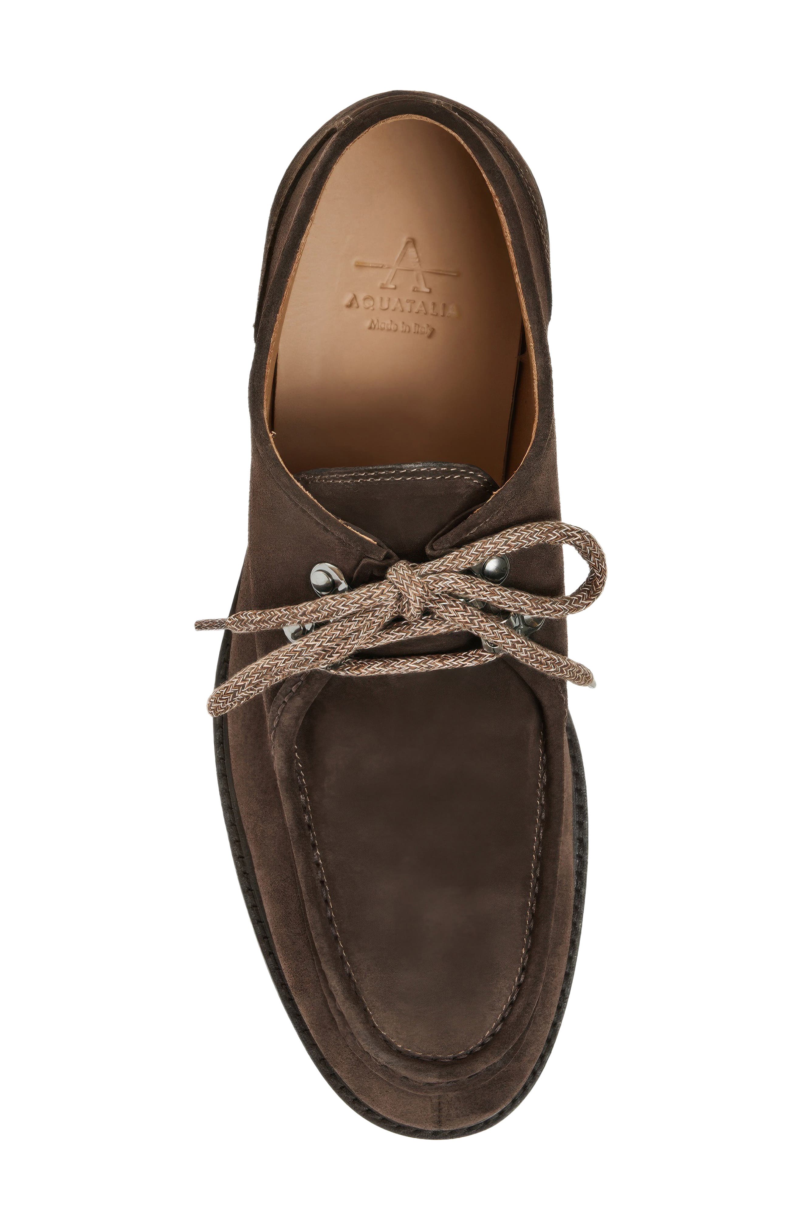 Artic Weatherproof Lugged Lace-Up Shoe, Alternate, color, DARK BROWN SUEDE