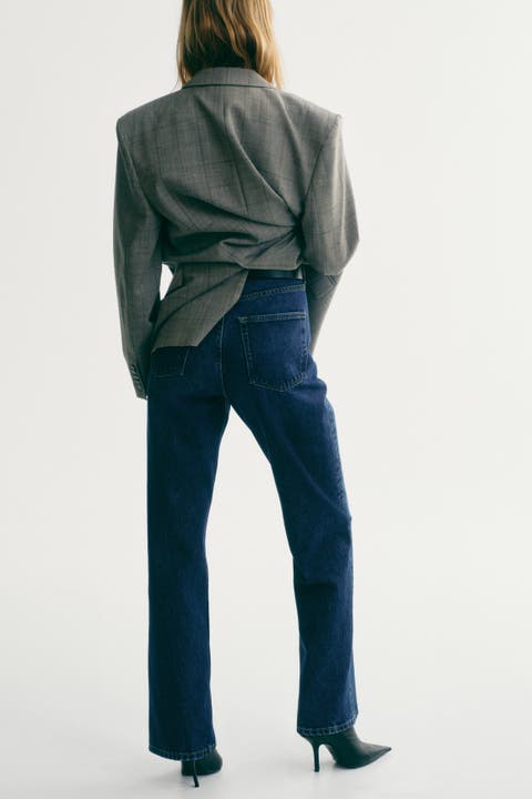 Straight high jeans
