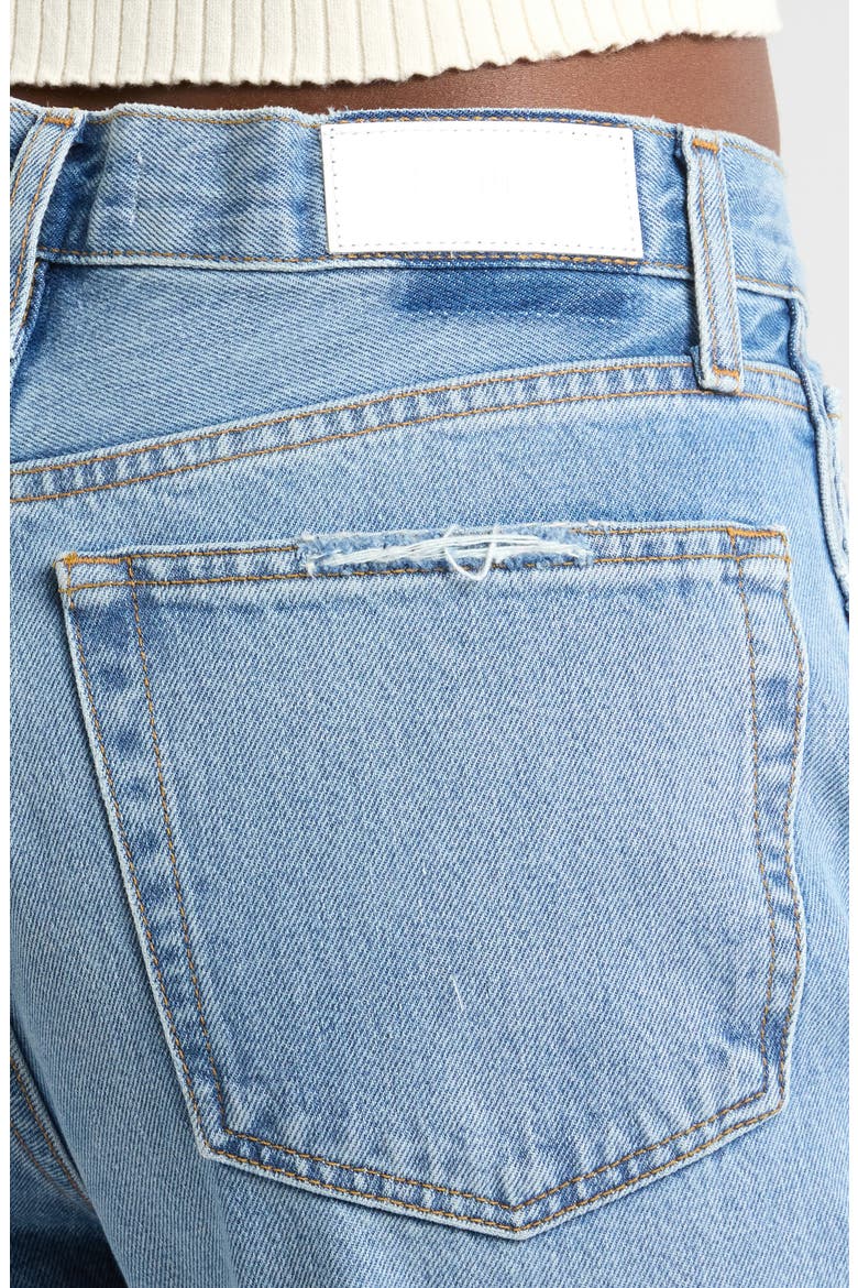 Originals High Waist Loose Jeans, Alternate, color, WORNBLUE