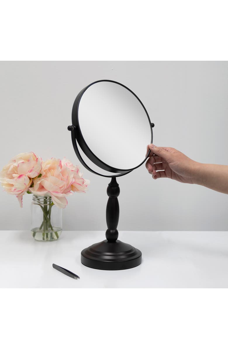 Zadro Makeup Mirror with 10X/1X Magnifications, Alternate, color, Oil-Rubbed Bronze