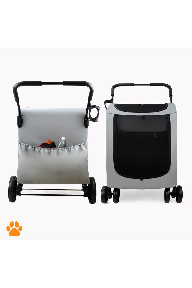 Chester Raincover Pet Stroller, 110 Pound Capacity, Alternate, color, Gray