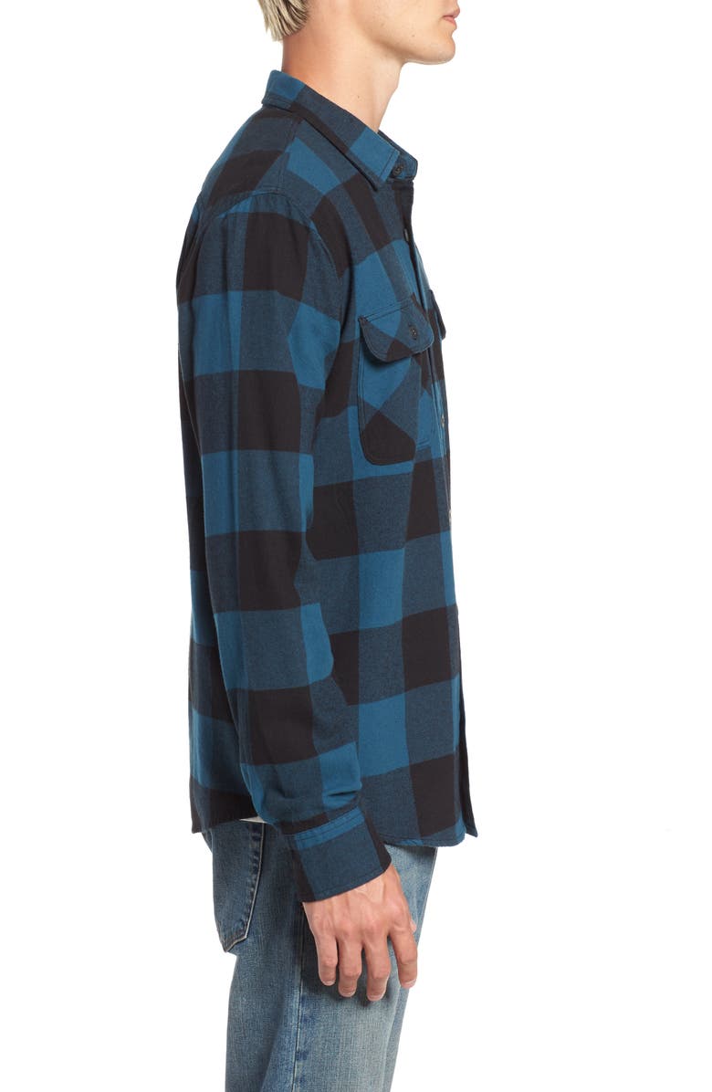Brixton Bowery Buffalo Plaid Flannel Shirt, Alternate, color, 