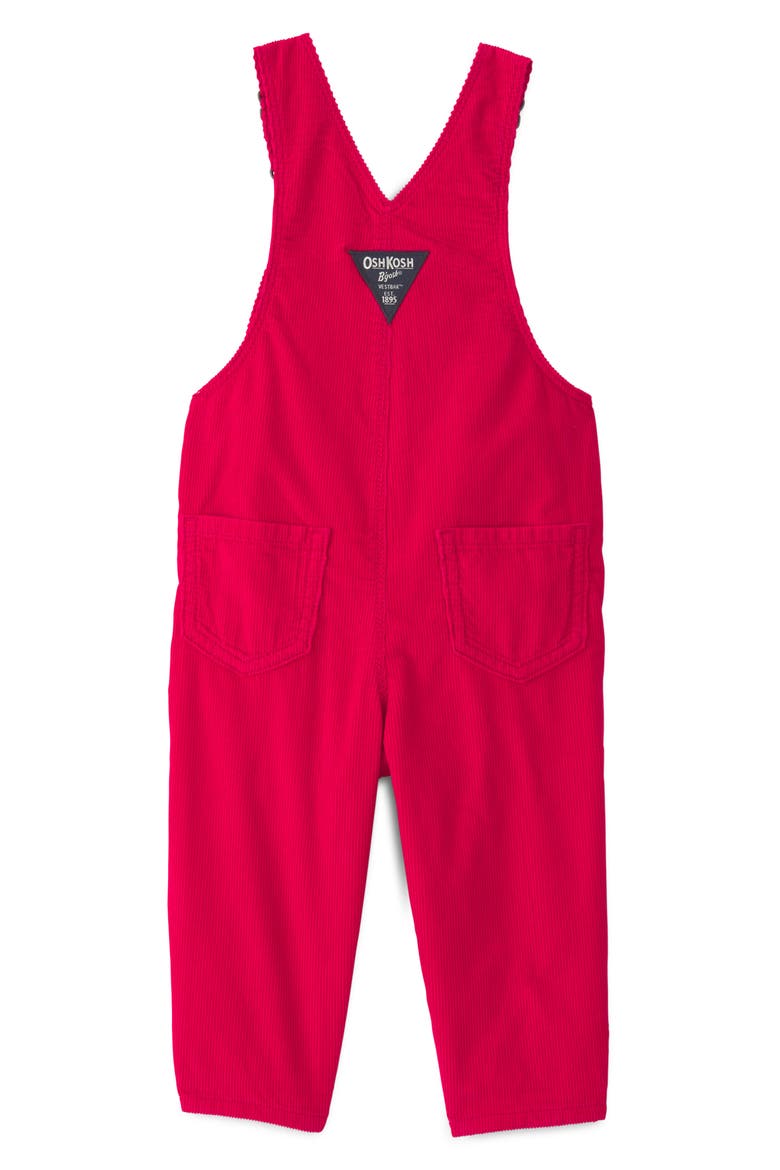 Cotton Corduroy Overalls, Alternate, color, RED CORD OVERALL