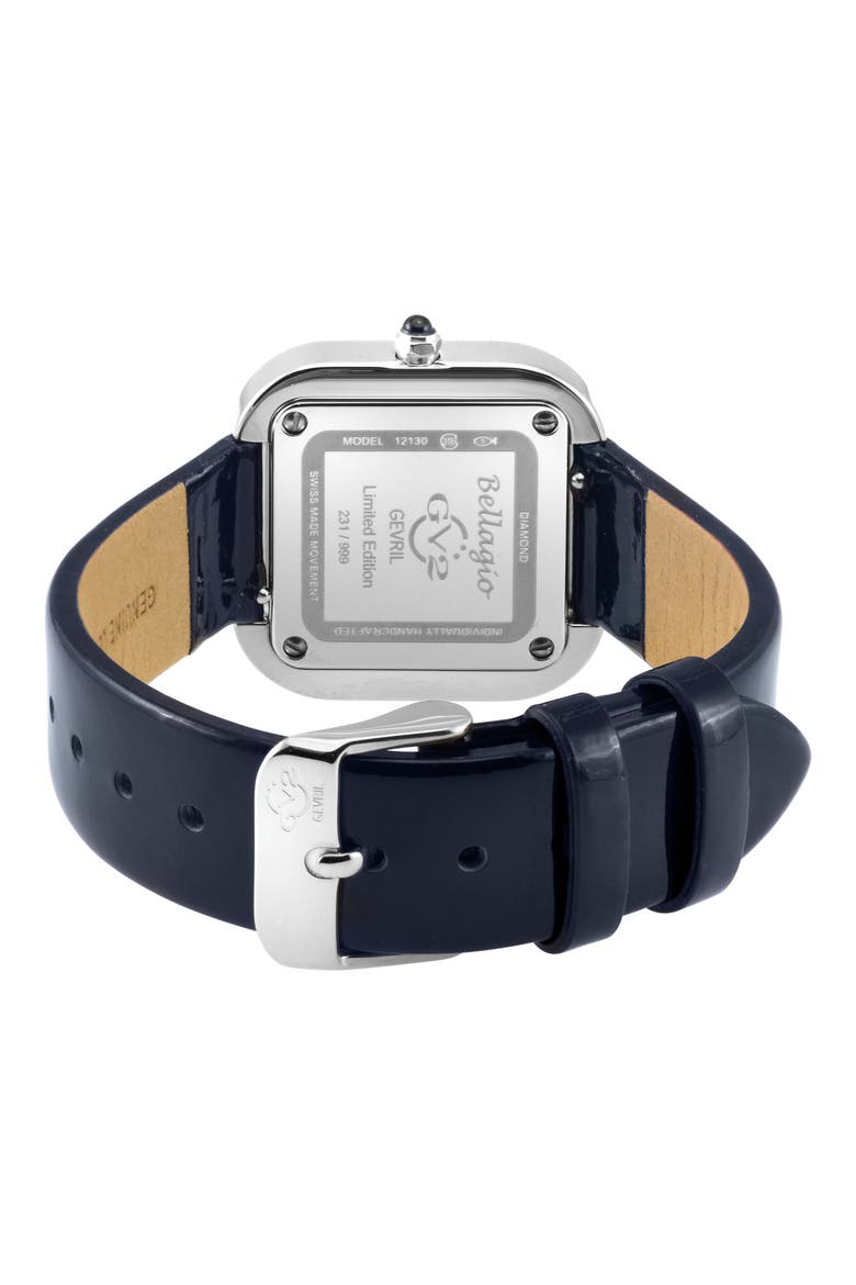 Bellagio Diamond Swiss Bracelet Watch, 30mm, Alternate, color, DARK BLUE