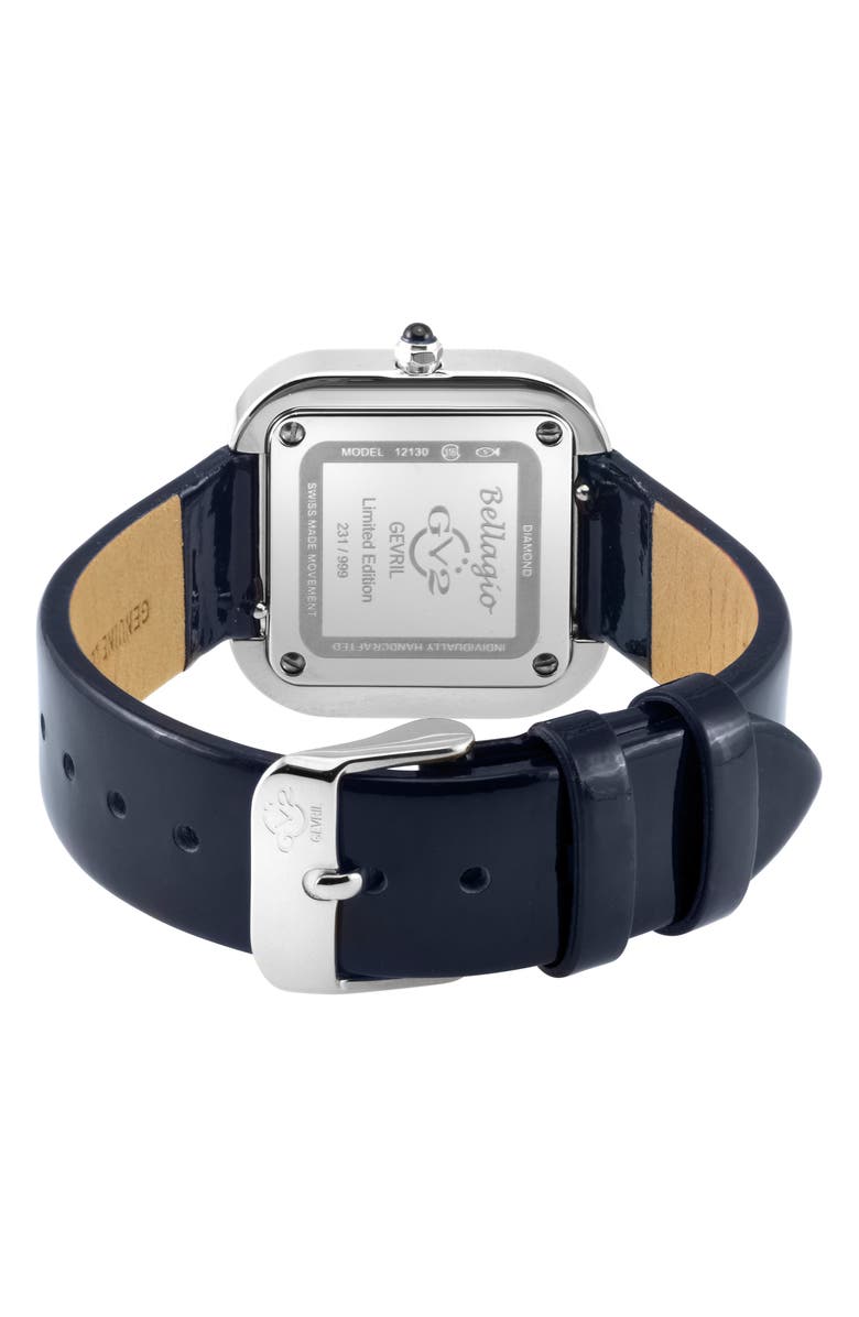 GV2 Bellagio Diamond Swiss Bracelet Watch, 30mm, Alternate, color, Dark Blue