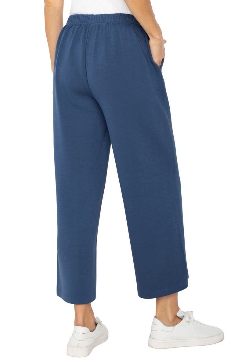 Liverpool Los Angeles Crop Wide Leg Sweatpants, Alternate, color, Prussian Blue