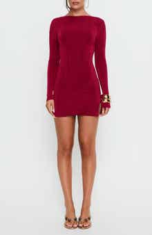 Corynn Long Sleeve Velvet Minidress