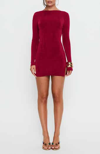 Corynn Long Sleeve Velvet Minidress