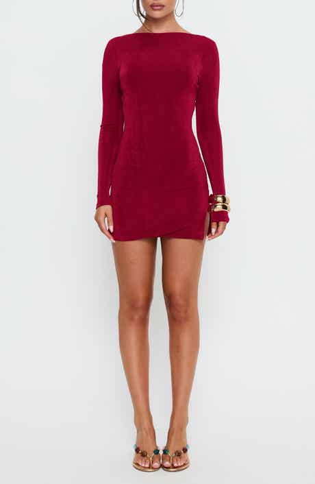 Corynn Long Sleeve Velvet Minidress