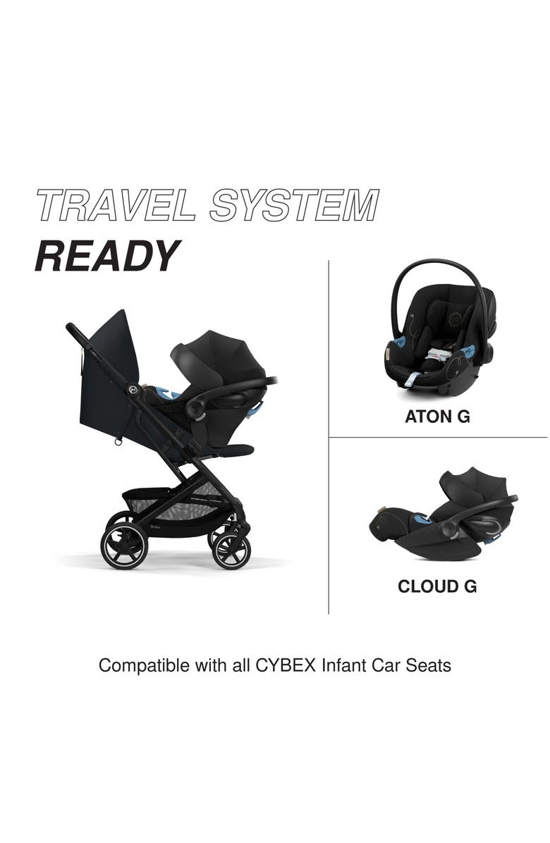 CYBEX Beezy 2 Compact City Stroller, Alternate, color, Magic Black