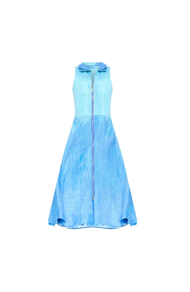 KAHINDO Double Collar Ombre Dress, Main, color, Blue