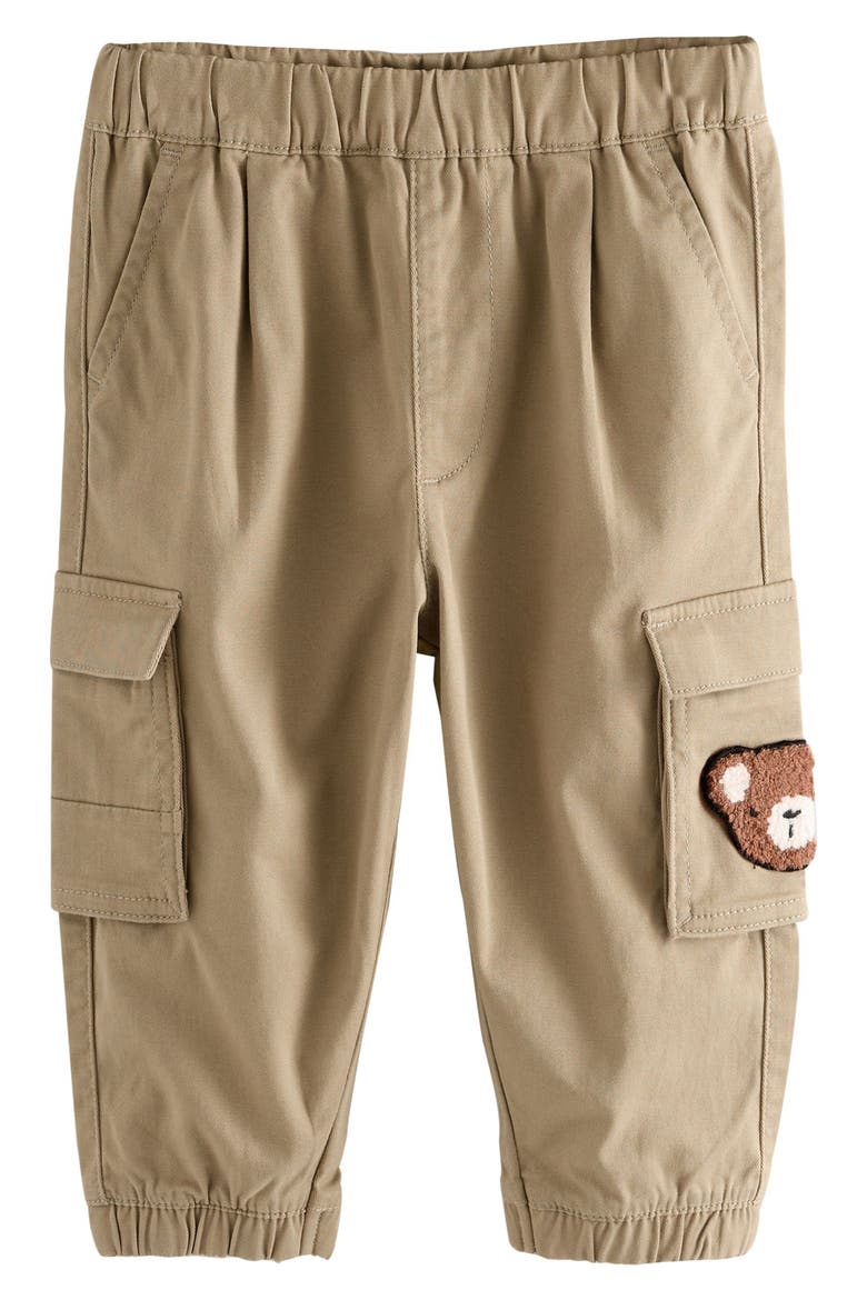 Kids' 3D Character Cargo Pants, Main, color, TAN