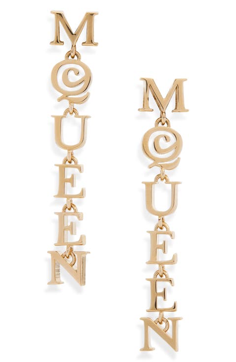 Logo Drop Earrings