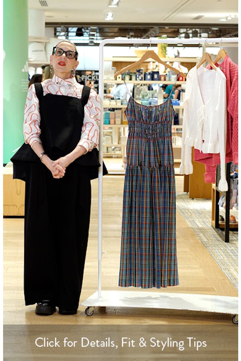 Brielle Plaid Cotton MidiDress video