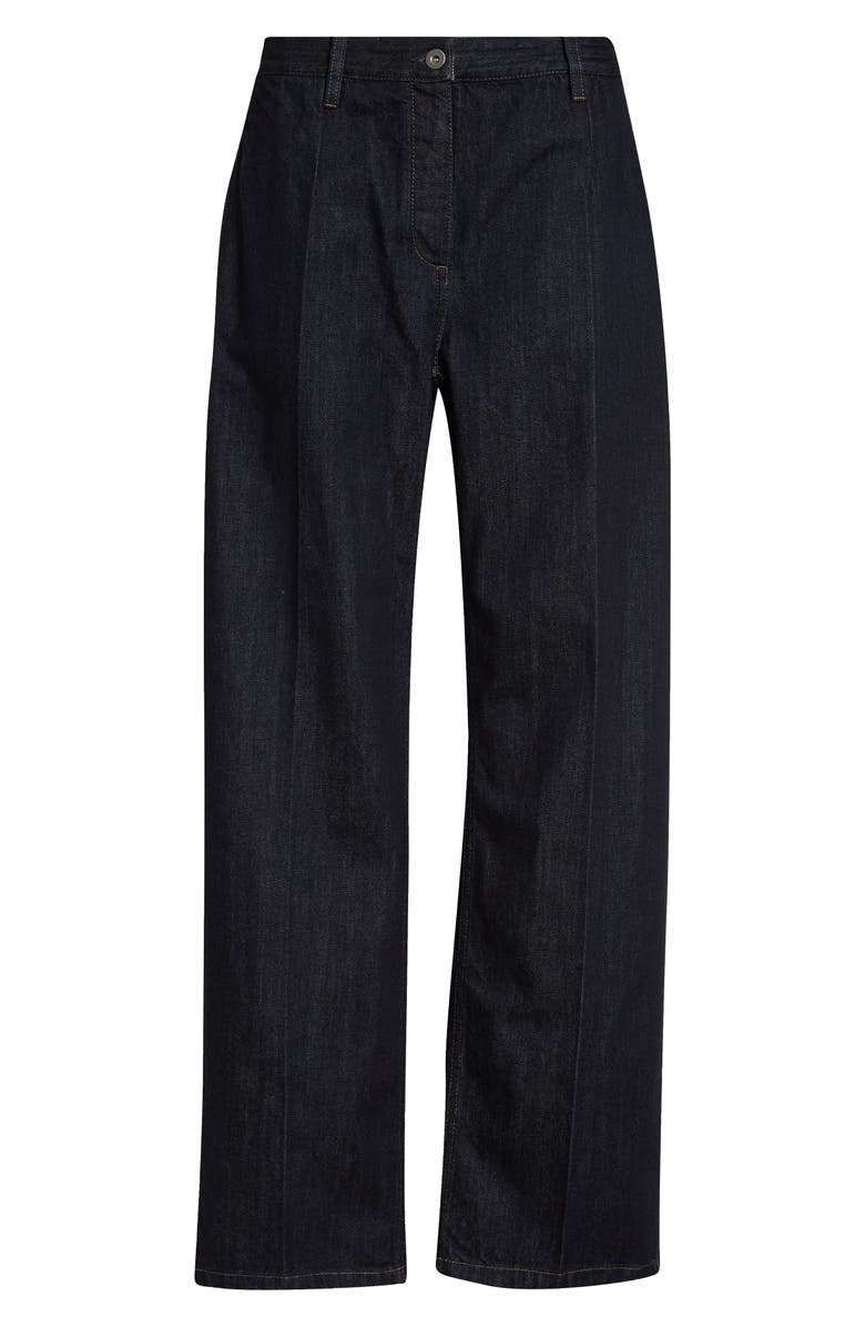 Jil Sander Pleated Straight Leg Jeans, Main, color, Magnet