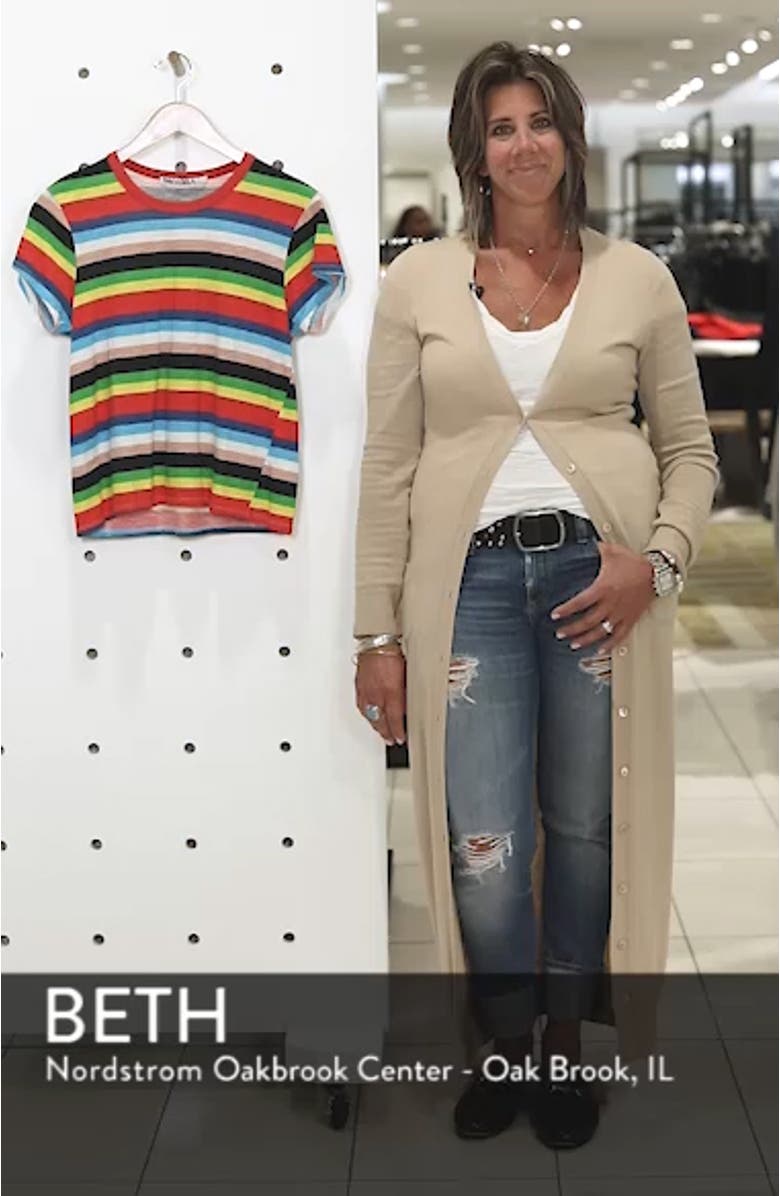 Rainbow Stripe Ringer Tee, sales video thumbnail