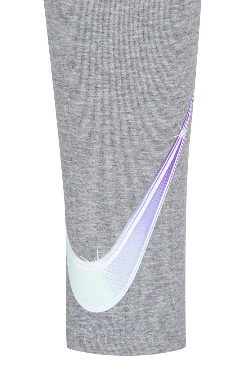 Nike Kids' Long Sleeve Top & Leggings Set, Alternate, color, 042Dk Grey