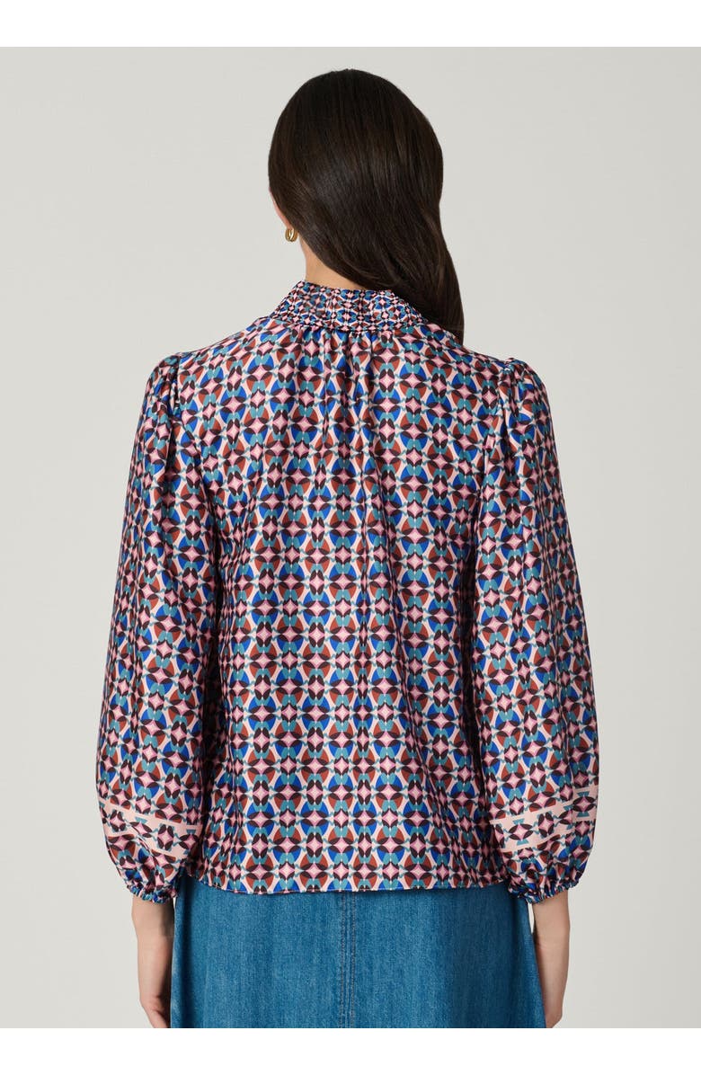 Shoshanna Rye Paulo Geo Print Top, Alternate, color, Blush Multi