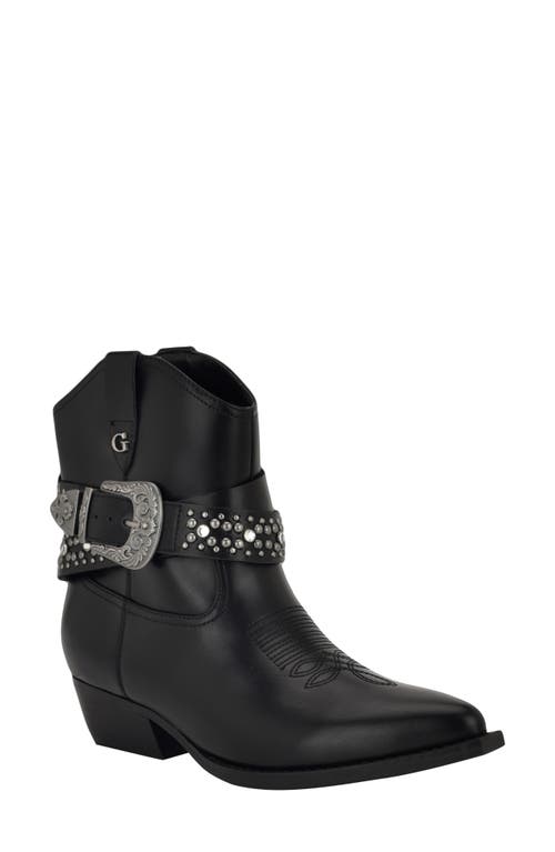 Guess Lansly Western Boot In Black