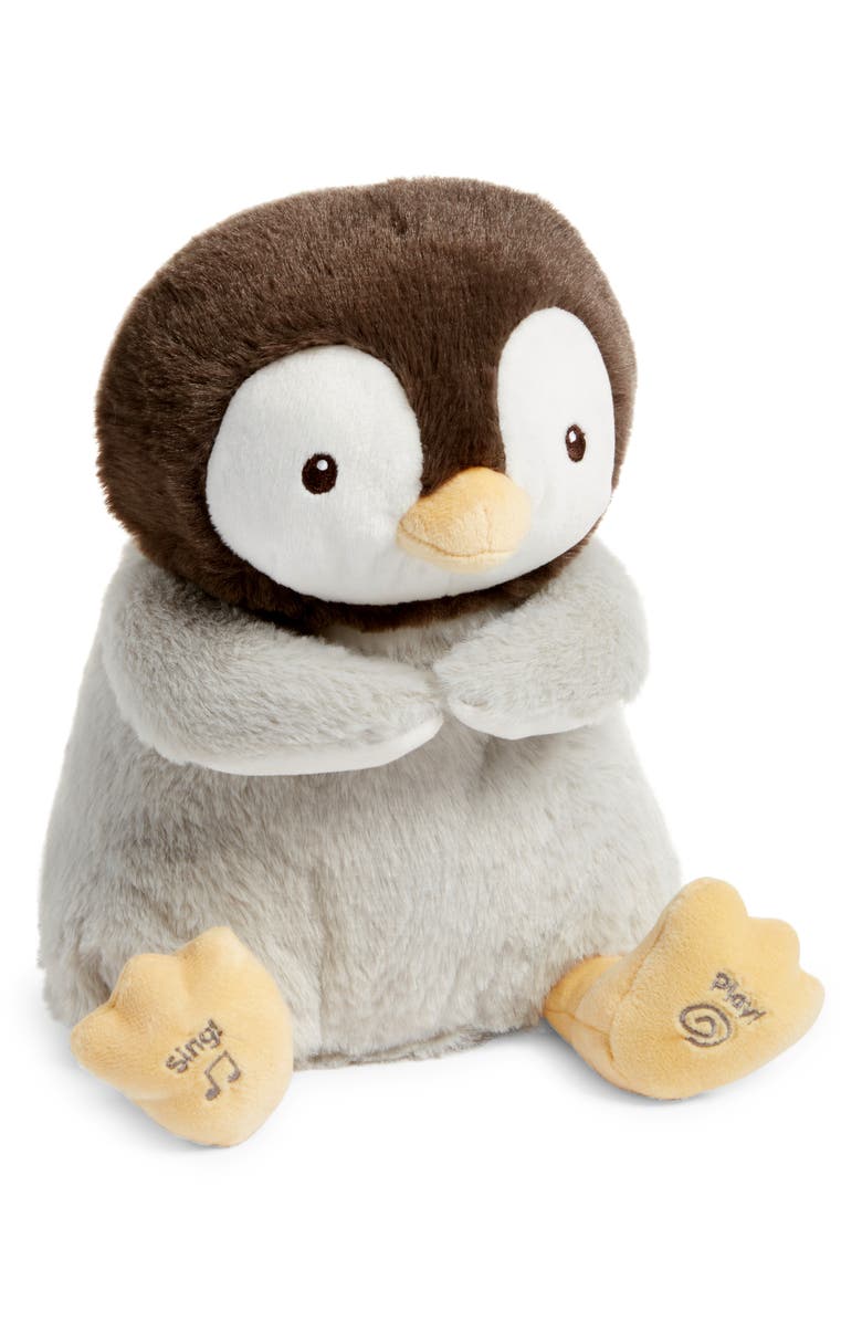 Gund Spin Master Kissy the Penguin Stuffed Animal, Alternate, color, Grey