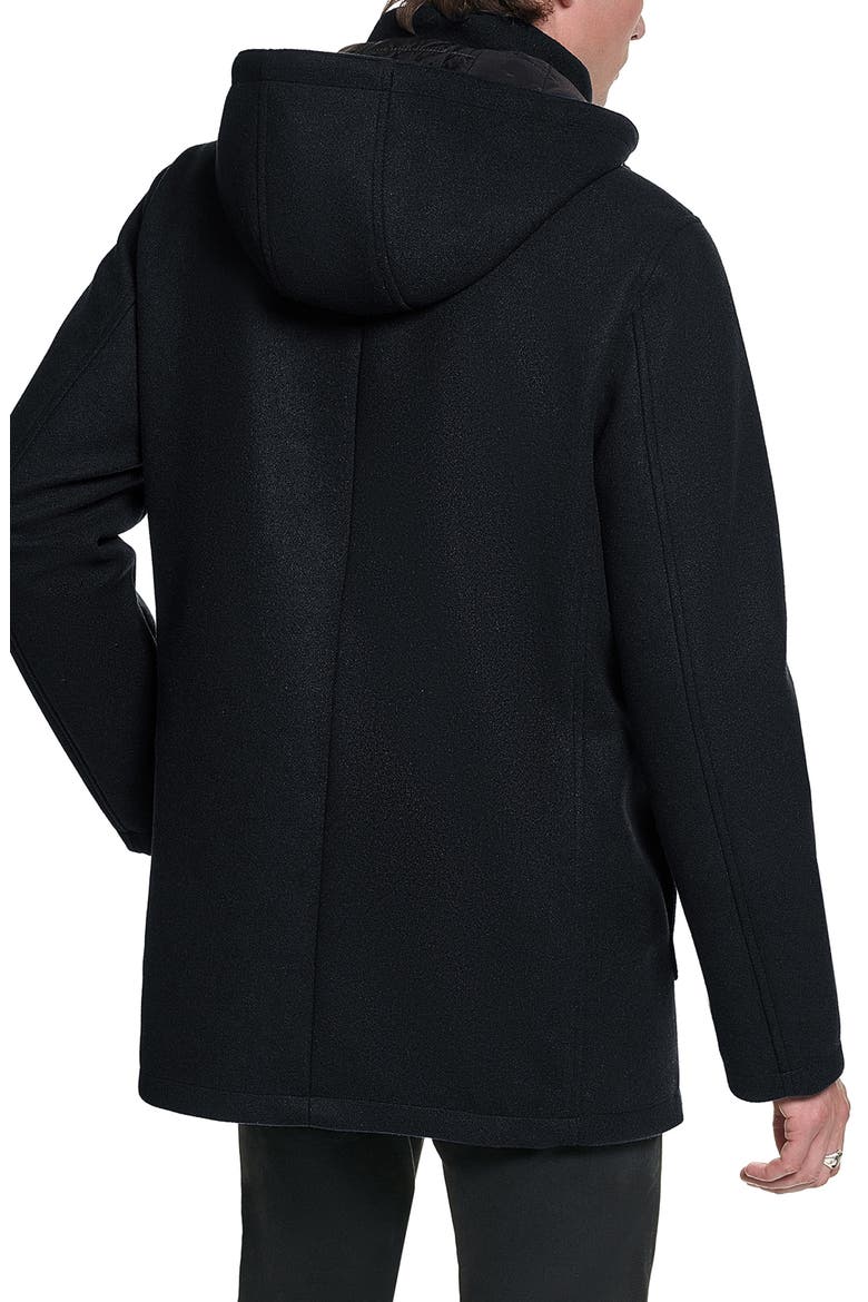Stadium Coat with Patch Pockets, Alternate, color, BLACK