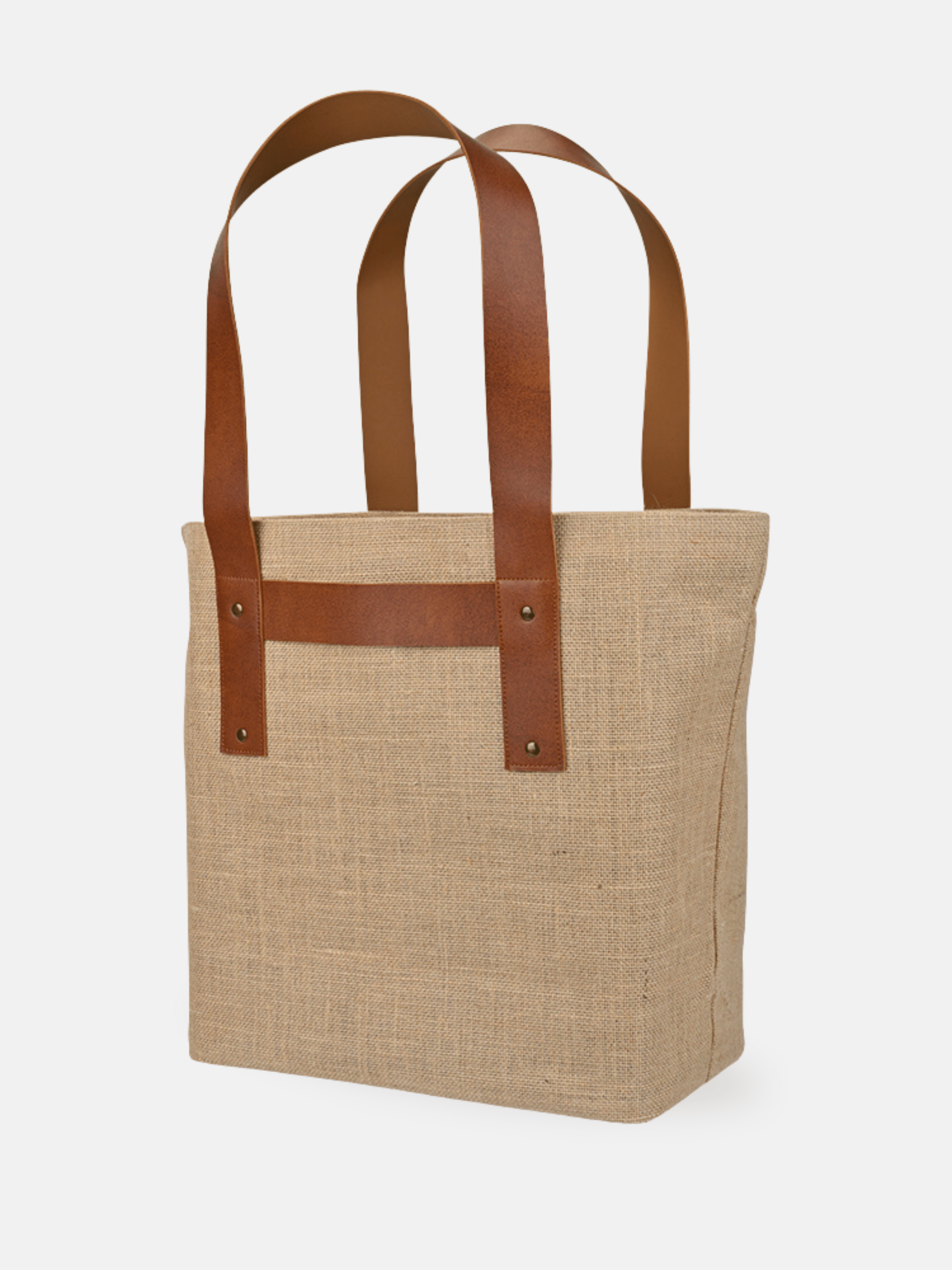 Jute T-Strap Tote, Main, color, Sahara