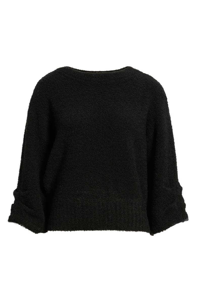Wit & Wisdom Bouclé Sweater, Alternate, color, Black