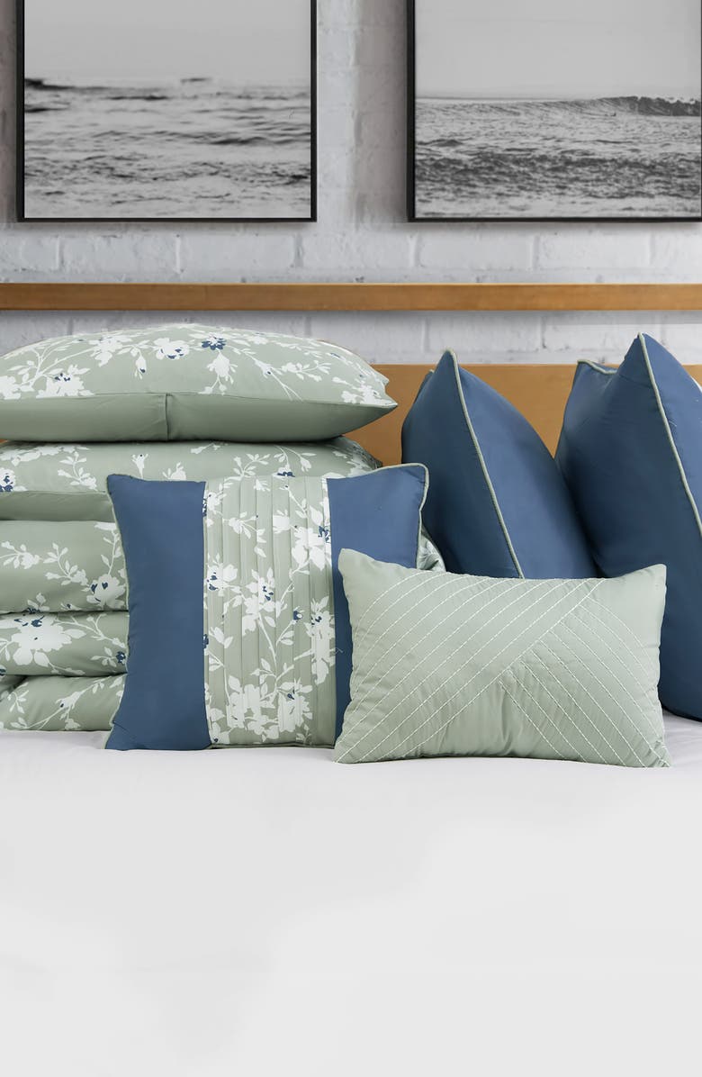 Lucky Brand Fianna Comforter Set, Alternate, color, Sage Green Floral