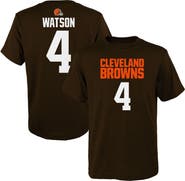 Outerstuff Youth Deshaun Watson Brown Cleveland Browns Mainliner Player Name & Number T-Shirt