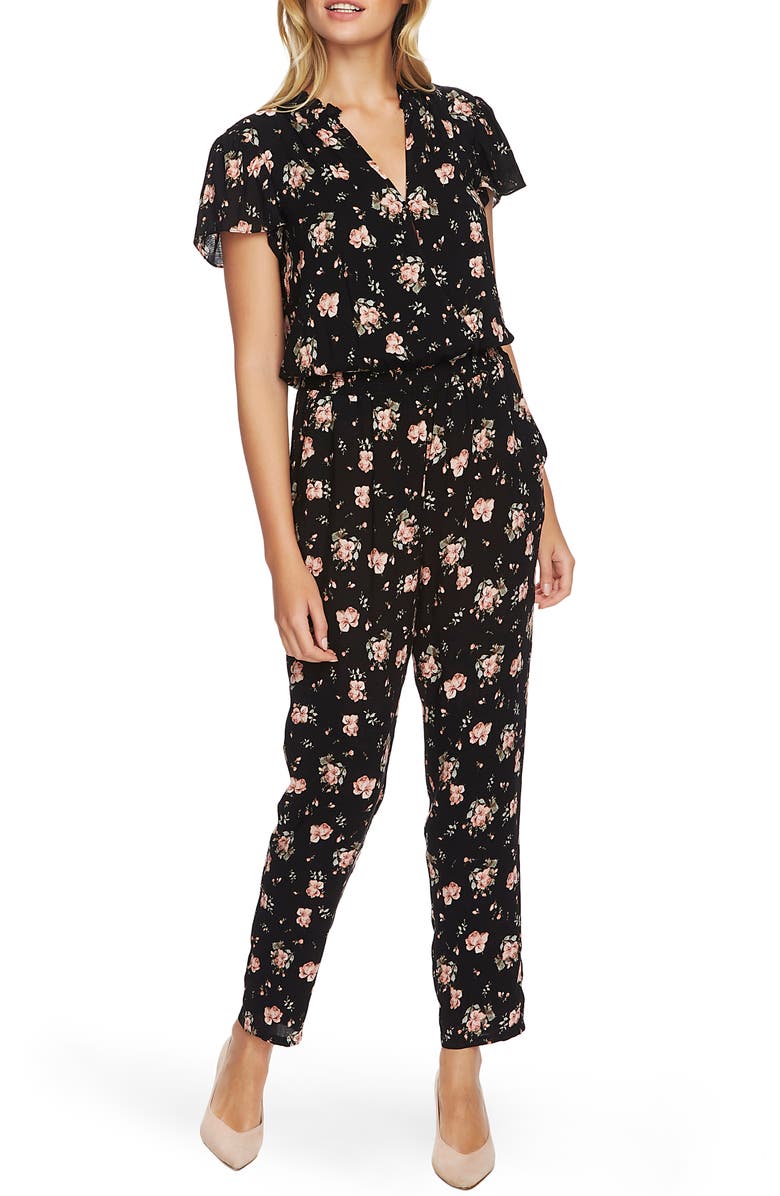 1.STATE Festival Rose Smocked Waist Jumpsuit, Main, color, 