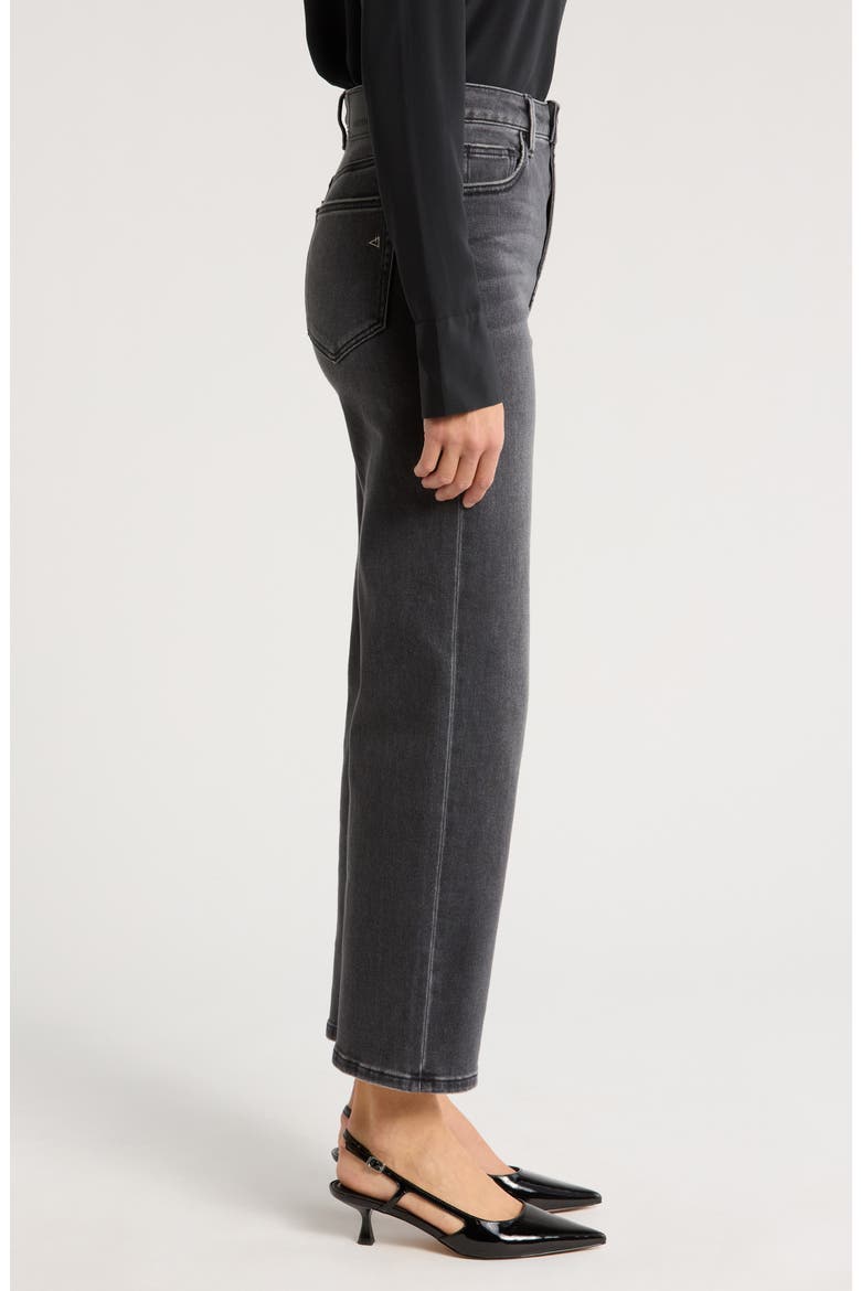Relaxed Straight Leg Jeans, Alternate, color, CHARCOAL