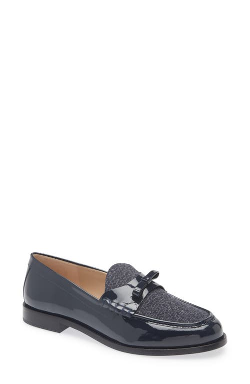 Stuart Weitzman Lottie Bow Loafer In Blue