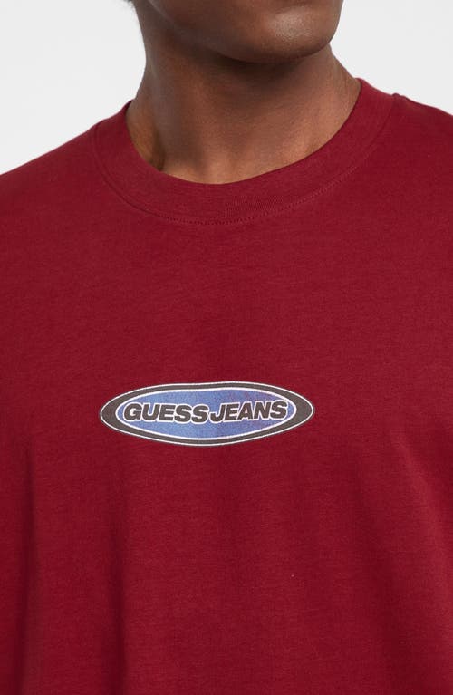 Guess Jeans Logo Graphic T-shirt In Red