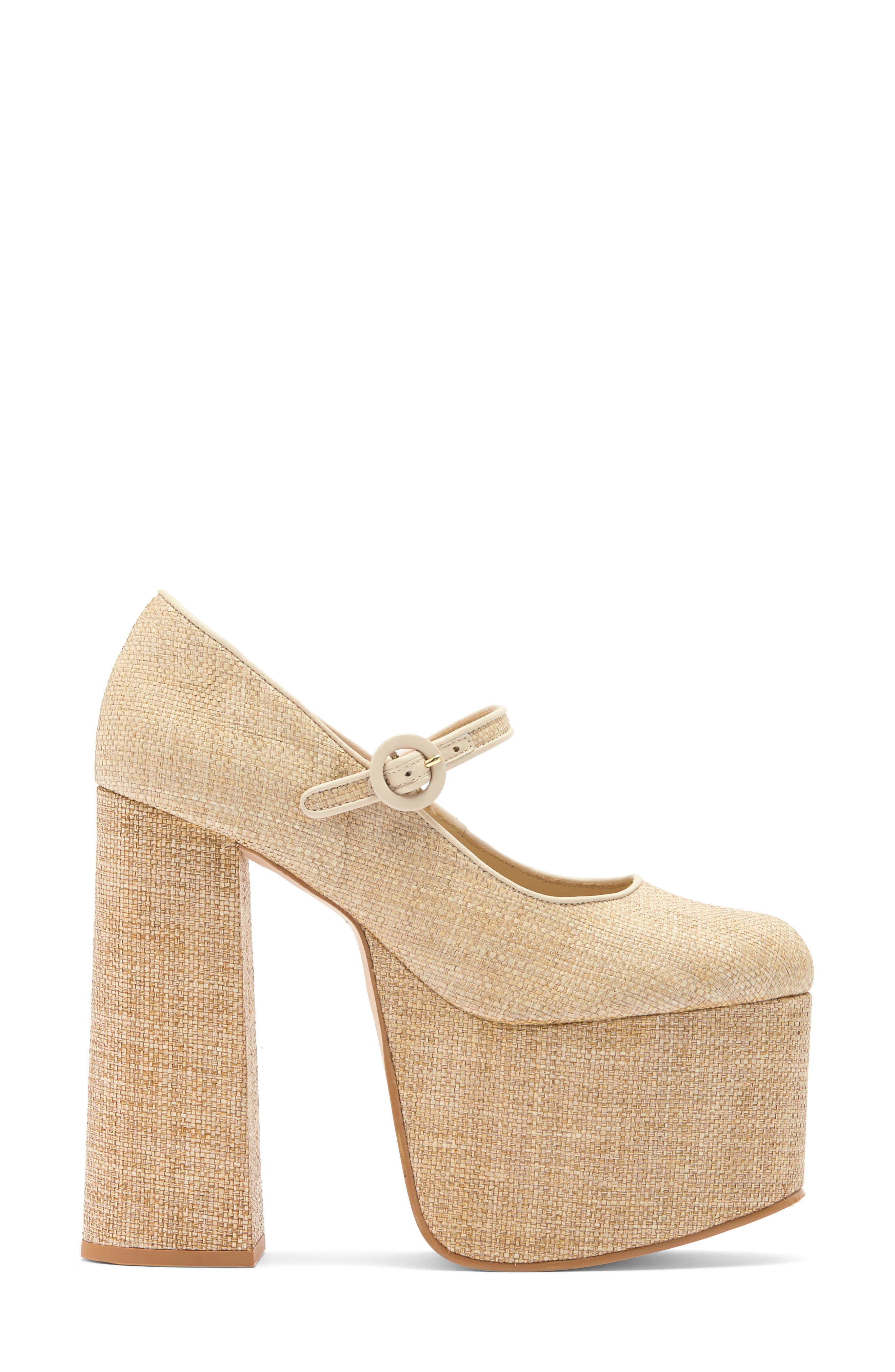 Cult Gaia Angelou Platform Pump, Alternate, color, Natural