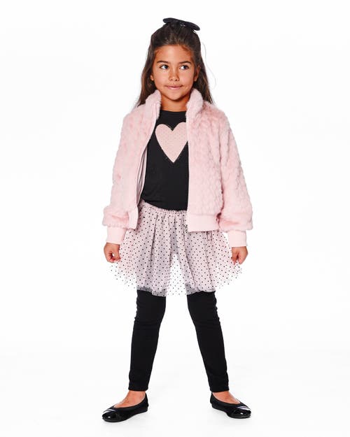 Deux Par Deux Leggings With Tulle Skirt In Multi