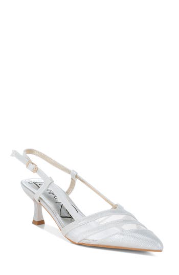 London Rag Daldra Pointed Toe Pump In Silver