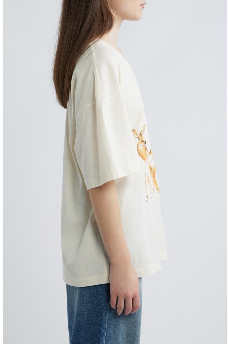 Love You Dearly Graphic V-Neck T-Shirt, Alternate, color, MARSHMALLOW