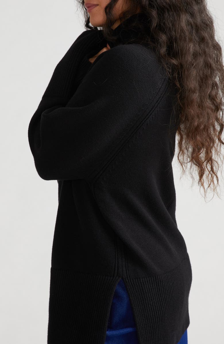 Universal Standard Yolanda Turtleneck Sweater, Alternate, color, Black