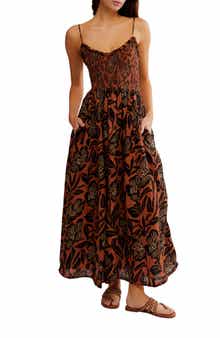 Free People Sweet Nothings Floral Print Sleeveless Maxi Sundress
