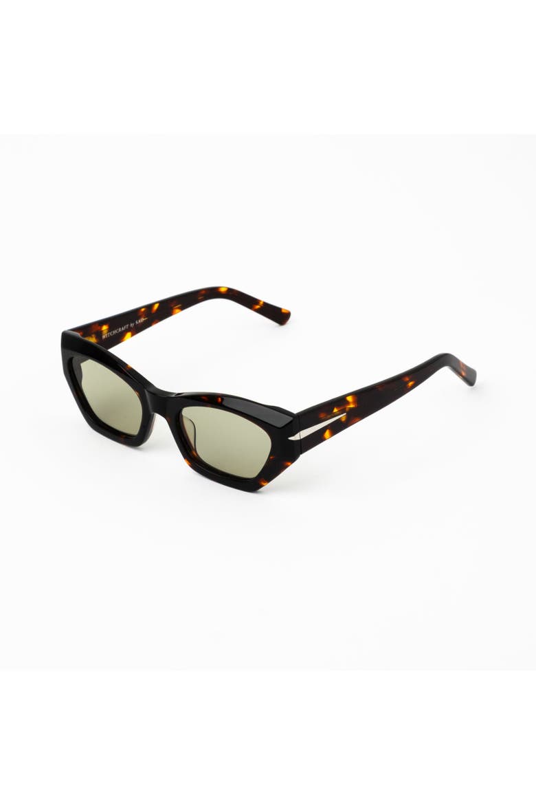 Witchcraft Sunglasses, Alternate, color, Tortoise - Tinted Olive