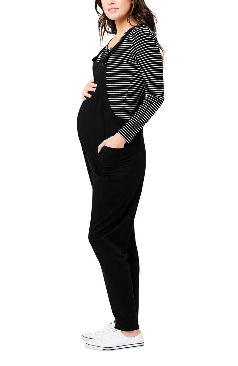 Ripe Maternity Perrie Playsuit, Alternate, color, Black