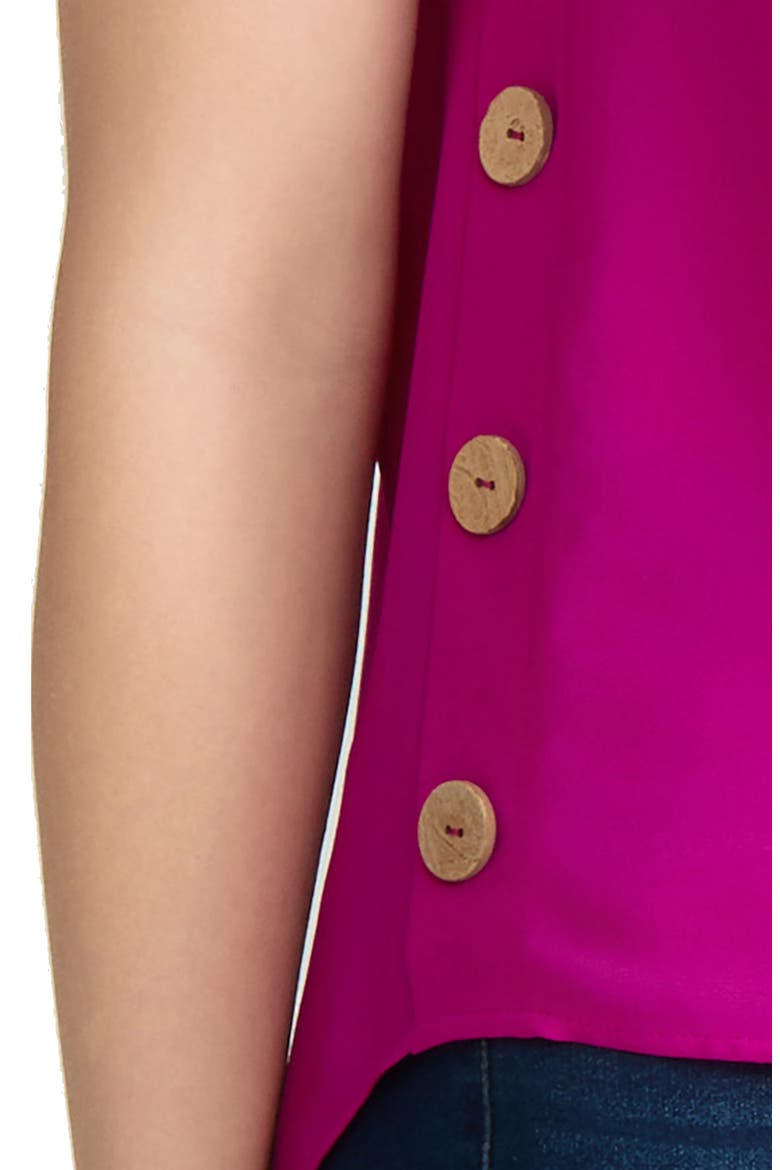 Side Button Detail Top, Alternate, color, BRIGHT ORCHID