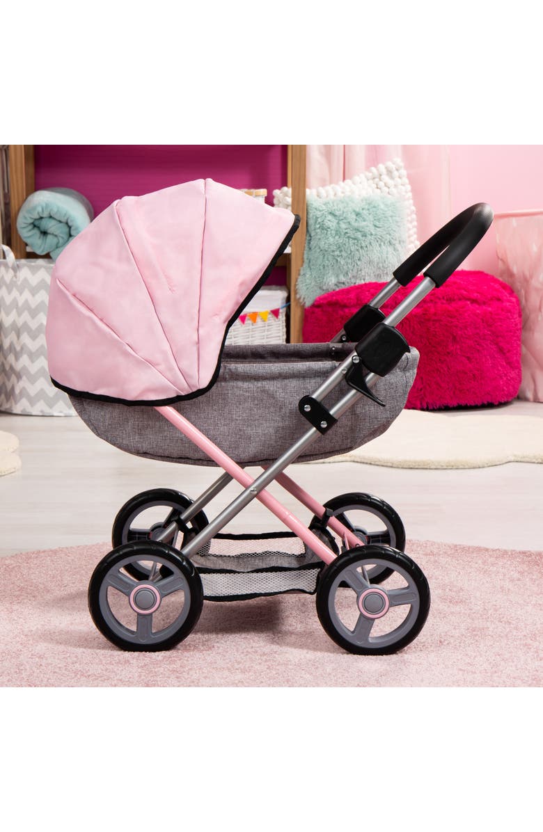 Bayer Design 4 in 1 Toy Baby Doll Pram Stroller Cosy Set - Dolls Up to 18 Inch, Alternate, color, Multicolored