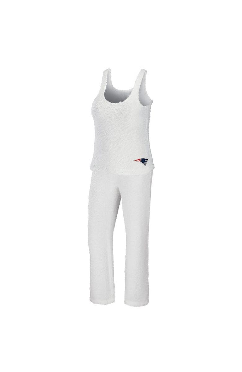 WEAR by Erin Andrews Women's WEAR by Erin Andrews Cream New England Patriots Cozy Scoop Neck Tank Top & Pants Sleep Set, Main, color, Cream