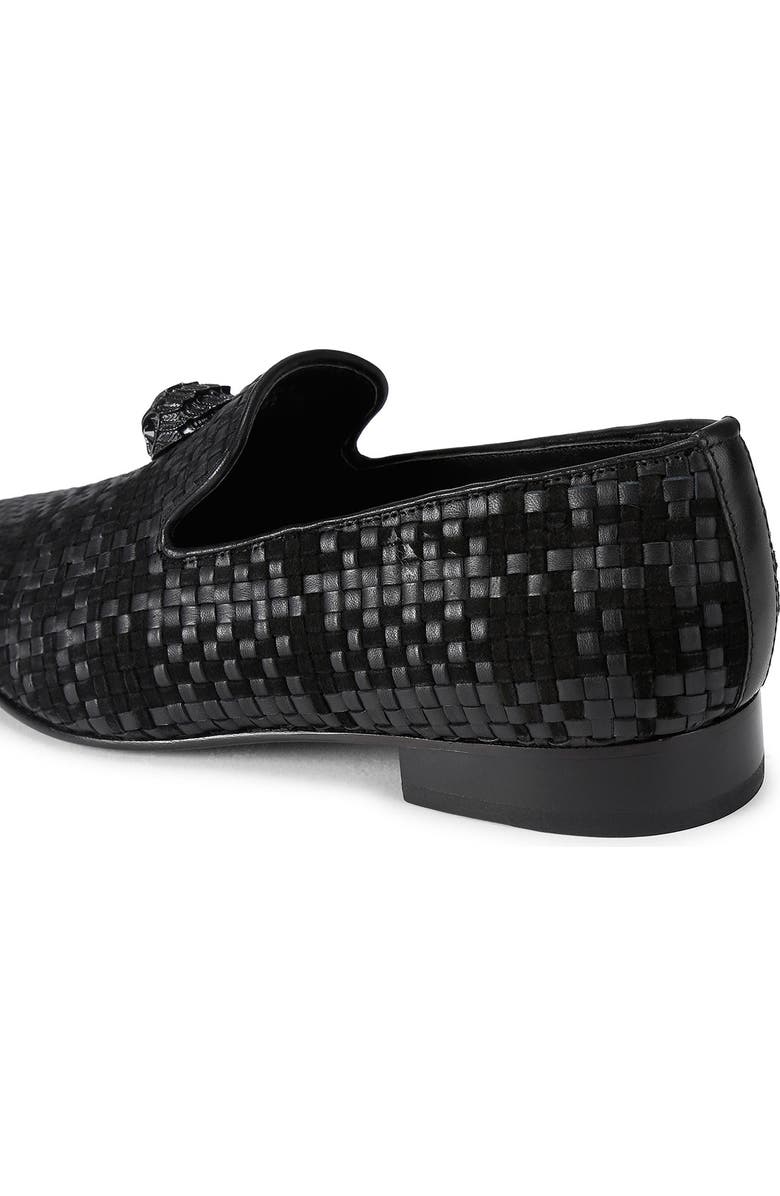 Kurt Geiger London Ace Woven Slip-On Loafer, Alternate, color, Charcoal