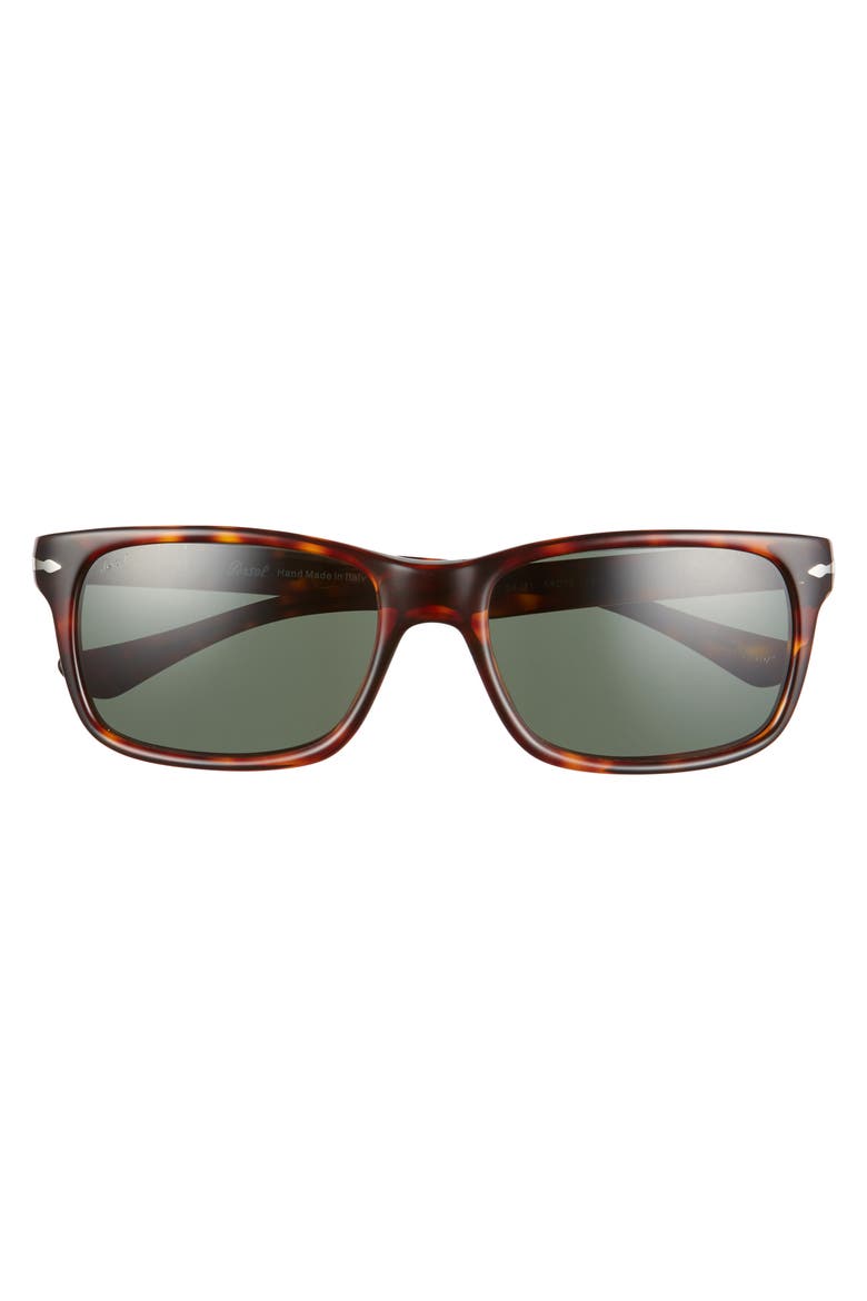 58mm Rectangle Sunglasses, Alternate, color, HAVANA/ BLACK SOLID