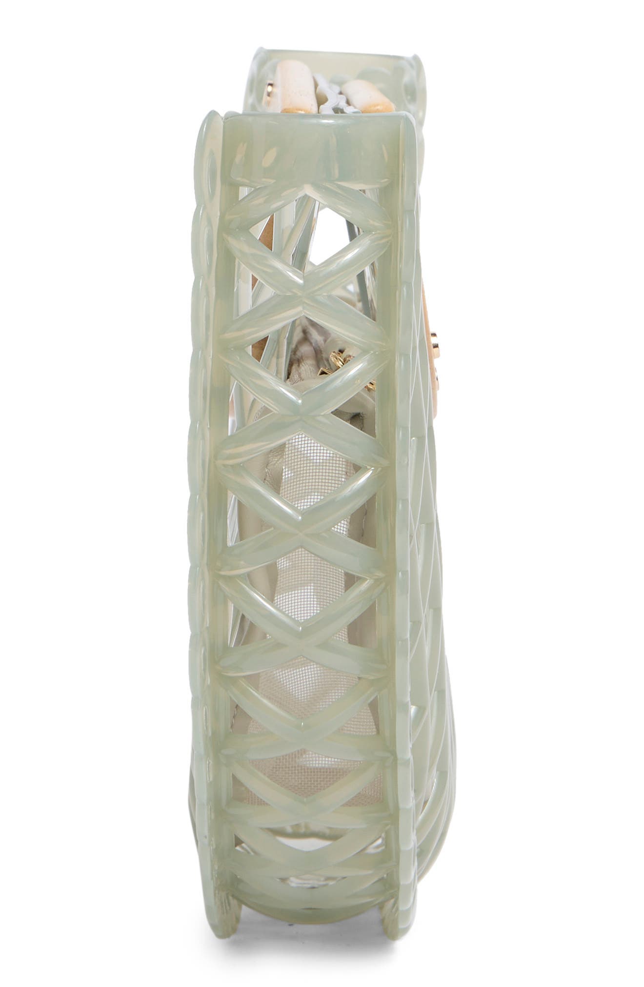 Dolce Vita Solandra Jelly Clutch, Alternate, color, Seafoam