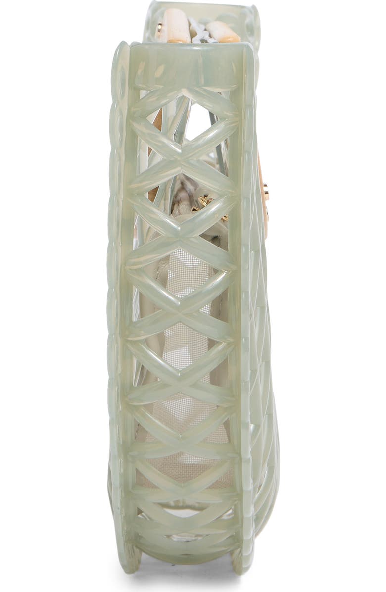 Dolce Vita Solandra Jelly Clutch, Alternate, color, Seafoam