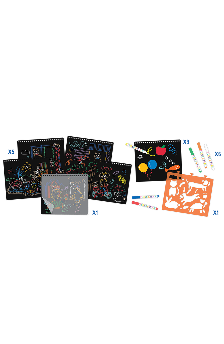 Floss & Rock Chalkboard Sketchbook, Alternate, color, Pets